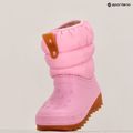 Cizme de zăpadă pentru copii Crocs Classic Neo Puff Boot Toddler pink tweed/gum 9