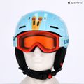 Cască de schi pentru copii  UVEX Viti Set + gogle Speedy Pro light blue birdy/lasergold lite 8