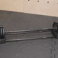 Halteră/bară 2w1 TREXO TRX-ABD40 1-40 kg negru/portocaliu 12