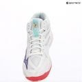 Încălțăminte de volei pentru femei Mizuno Thunder Blade Z Mid white/violet indigo/camelliaros 11