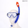 Set de snorkeling pentru copii AQUASTIC Shelly mască + tub albastru închis 12