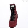 Încălțăminte de box Venum Elite Boxing wine lees/silver logo 9