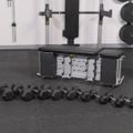 Set TREXO Bancă Storage + Gantere Hex negru 16