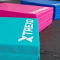 Saltea de gimnastică TREXO pliabilă 195 x 80 x 5 cm albastră 14