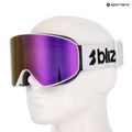 Ochelari de schi Bliz Flow matte white/smoke/pink 7