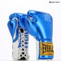 Mănuși de box  Everlast Fight Leather blue 3