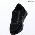 Încălțăminte pentru bărbați Calvin Klein HM0HM02215 City Runner Laceup Nylon Recycled Suede triple black 9