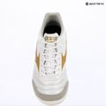 Încălțăminte de fotbal Mizuno Morelia Sala Elite IN white/football gold/galaxy sil 12