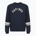 Hanorac pentru bărbați GAP Logo Piping Crewneck blue navy