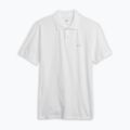 Tricou polo pentru bărbați GAP Logo Pique optic white