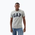Tricou pentru bărbați GAP Soft Basic Logo heather grey