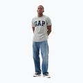 Tricou pentru bărbați GAP Soft Basic Logo heather grey 2