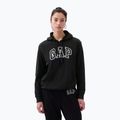 Hanorac pentru femei GAP Heritage French Logo Hoodie true black