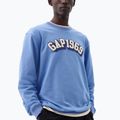 Hanorac pentru bărbați GAP Logo 1969 Crewneck cabana blue 3