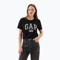 Tricou pentru femei GAP Logo Slub Tee black