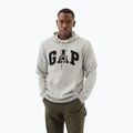 Hanorac pentru bărbați GAP Heritage French Terry Logo light heather grey