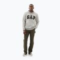 Hanorac pentru bărbați GAP Heritage French Terry Logo light heather grey 2