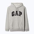 Hanorac pentru bărbați GAP Heritage French Terry Logo light heather grey 5