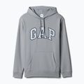 Hanorac pentru bărbați GAP Heritage Crewneck Logo storm cloud 5