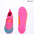 Încălțăminte de fotbal pentru copii PUMA Future 9 Match FG/AG Jr poison pink/puma white/sun stream/bright aqua/puma black 15