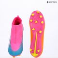 Încălțăminte de fotbal pentru copii PUMA Ultra 6 Match+ LL FG/AG Jr poison pink/puma white/sun stream/bright aqua/puma black 16