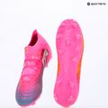 Încălțăminte de fotbal pentru copii PUMA Future 9 Pro FG/AG Jr poison pink/puma wht/sun stream/bright aqua/puma blk 17