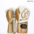 Mănuși de box Rival RS100 Professional white/gold 5