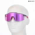 Ochelari de soare 100% Speedcraft polished translucent grey/purple multilayer mirror 5