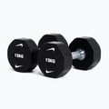 Haltă cromată Nike Strength Pro Urethane Dumbbell 12 kg black/white 5