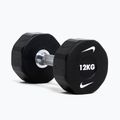Haltă cromată Nike Strength Pro Urethane Dumbbell 12 kg black/white 6