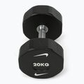 Haltă cromată Nike Strength Pro Urethane Dumbbell 20 kg black/white 2