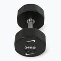 Haltă cromată Nike Strength Pro Urethane Dumbbell 24 kg black/white 2