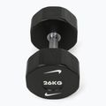 Haltă cromată Nike Strength Pro Urethane Dumbbell 26 kg black/white 2