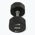 Haltă cromată Nike Strength Pro Urethane Dumbbell 30 kg black/white 2