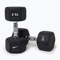 Gantera cauciucată Nike Strength Hex Dumbbell 12,5 kg black/white