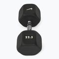 Gantera cauciucată Nike Strength Hex Dumbbell 22,5 kg black/white 2