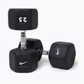Gantera cauciucată Nike Strength Hex Dumbbell 25 kg black/white