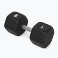 Gantera cauciucată Nike Strength Hex Dumbbell 30 kg black/white
