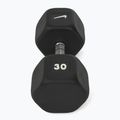 Gantera cauciucată Nike Strength Hex Dumbbell 30 kg black/white 2