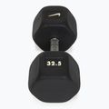 Ganteră cauciucată Nike Strength Hex Dumbbell 32,5 kg black/white 2