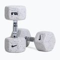 Gantera cauciucată Nike Strength Grind Hex Dumbbell 12,5 kg wolf grey 5