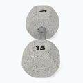 Gantera cauciucată Nike Strength Grind Hex Dumbbell 15 kg wolf grey 2