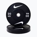 Greutate bumper Nike Strength Rubber Bumper Plates 20 kg black/white