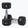 Gantere Nike Strength Hex Dumbbell 2 x 5 kg black/white
