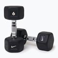 Gantere Nike Strength Hex Dumbbell 2 x 6 kg black/white