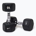 Gantere Nike Strength Hex Dumbbell 2 x 10 kg black/white