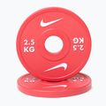 Greutate Nike Strength Change Plates 2 x 2,5 kg red/white