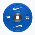 Greutate bumper Nike Strength Pro Urethane Bumper Plates 20 kg blue/white