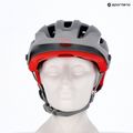 Cască de ciclism Bell 4Forty Integrated MIPS matte gloss gray/crimson 15
