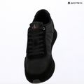 Încălțăminte pentru bărbați Calvin Klein HM0HM02212 Retro Runner Bans Leather Suede triple black/adrenaline rush 9